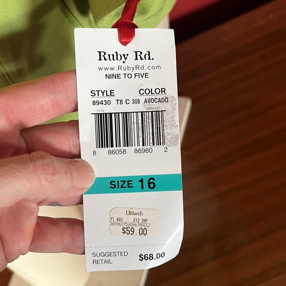 New Ruby Rd. Avocado lined jacket. - Picture 6 of 16